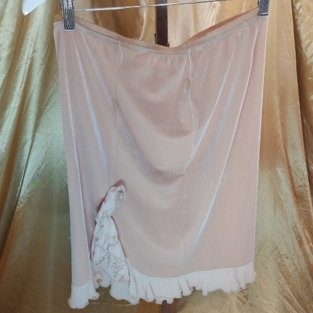 Hanky Panky Cream Ruffled Sailor Collar Blouse Skirt - Picture 5 of 7